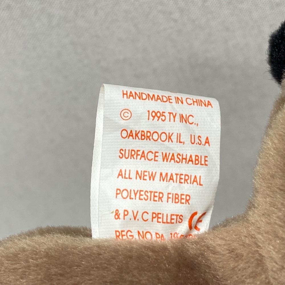Vintage Ty Beanie Babies Ringo Baby Raccoon Retired 1995 Plush PVC Rare See Tags - Picture 14 of 16